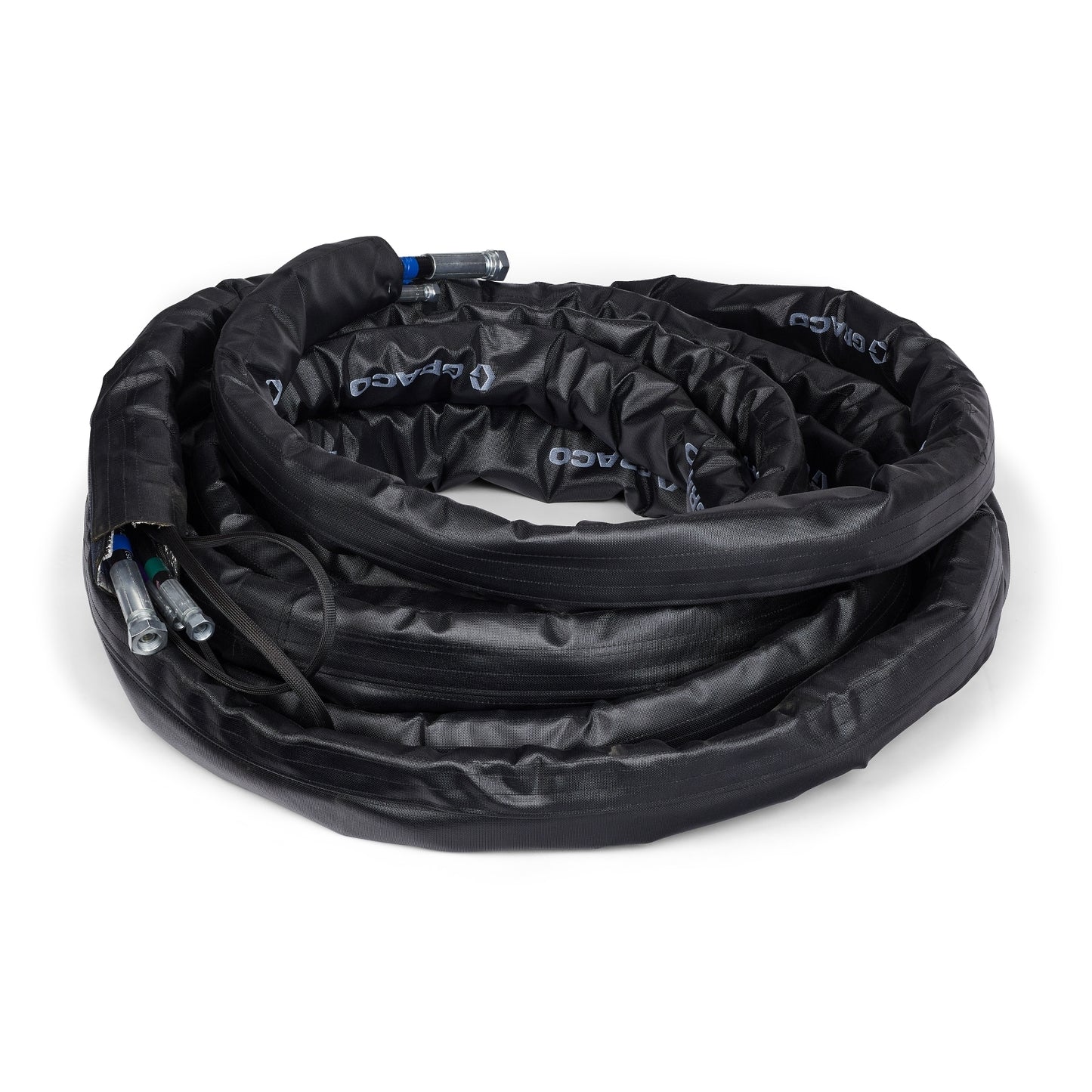 GRACO Electric Heated Hose, 7250 psi (500 bar), 3/8 in. x 1/4 in., 50 ft (15 m), Recirculation Hose (Part No. HH73225)