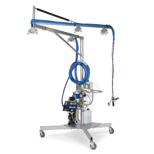 GRACO 13:1 Ratio Internal Mix Gel System with 25 ft (7.6 m) Hose, Cart, Mast, and Boom (Part No. 16R053)