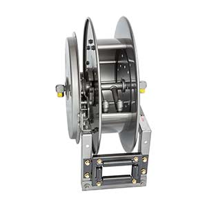 Hannay Reel 618-30-31-15.5A | Hose & Cable Reel | 1" Viton Full Flow Swivel Seals, 3/4" Fnpt Risers, Spec Roller Position – Durable Industrial Hose Reel