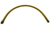 Hannay Part 25" 3/8 X 1/2 Air Hose | Air Hose Replacement | Compatible With Gast #6 Mtr – Durable Industrial Grade Hose