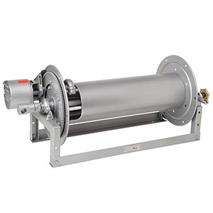 Hannay Reel Spb816-19-20-10.5J | Hose & Cable Reel | 1" Full Circle Jt, Spec Roller Position – Durable Industrial Hose Management Solution