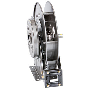 Hannay Reel N515-14-16-8L | Hose & Cable Reel | 3/8" Buna Su Swl, Spec Riser, Spec Roller Position – Durable Industrial Hose Management Solution