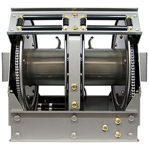 Hannay Reel Spb816-23-24-10.5J | Hose & Cable Reel | 1" Full Circle Jt, Spec Roller Position – Durable Industrial Hose Management Solution