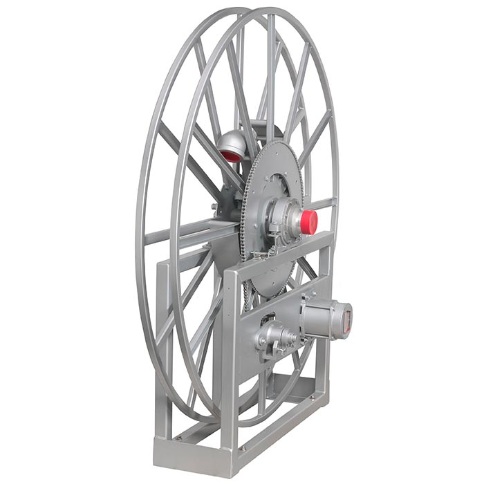 Hannay Reel N818-23-24-10.5J | Hose & Cable Reel | 1" Buna Bp Su Swl Jt, 3/4" X 50' Ar-30 Hose, Hs-35 Inst – Durable Industrial Hose Reel With Spec Roller Position