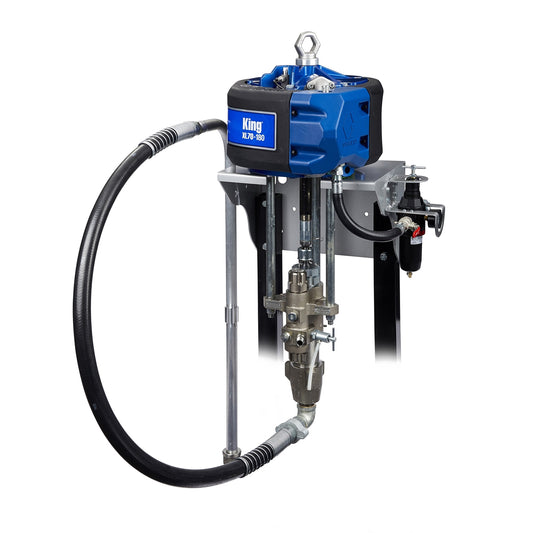 GRACO King 30:1 Sprayer, Integrated Filter, Wall Mount, Air Controls, Siphon Kit, XTR-5+, 50 ft (15 m) Hose, 6 ft (1.8 m) Whip (Part No. K30FW1)