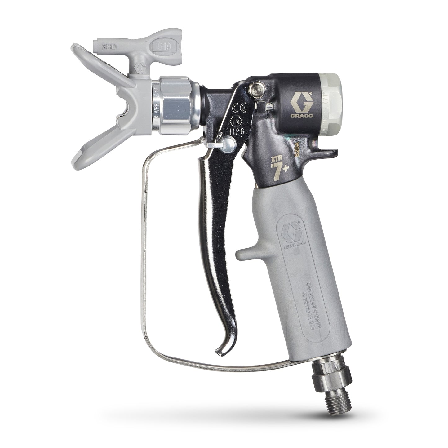 Graco XTR722 XTR7 Airless Spray Gun, Insulated Handle, 4-Finger Trigger, XHD RAC Tip Innoflo Solutions