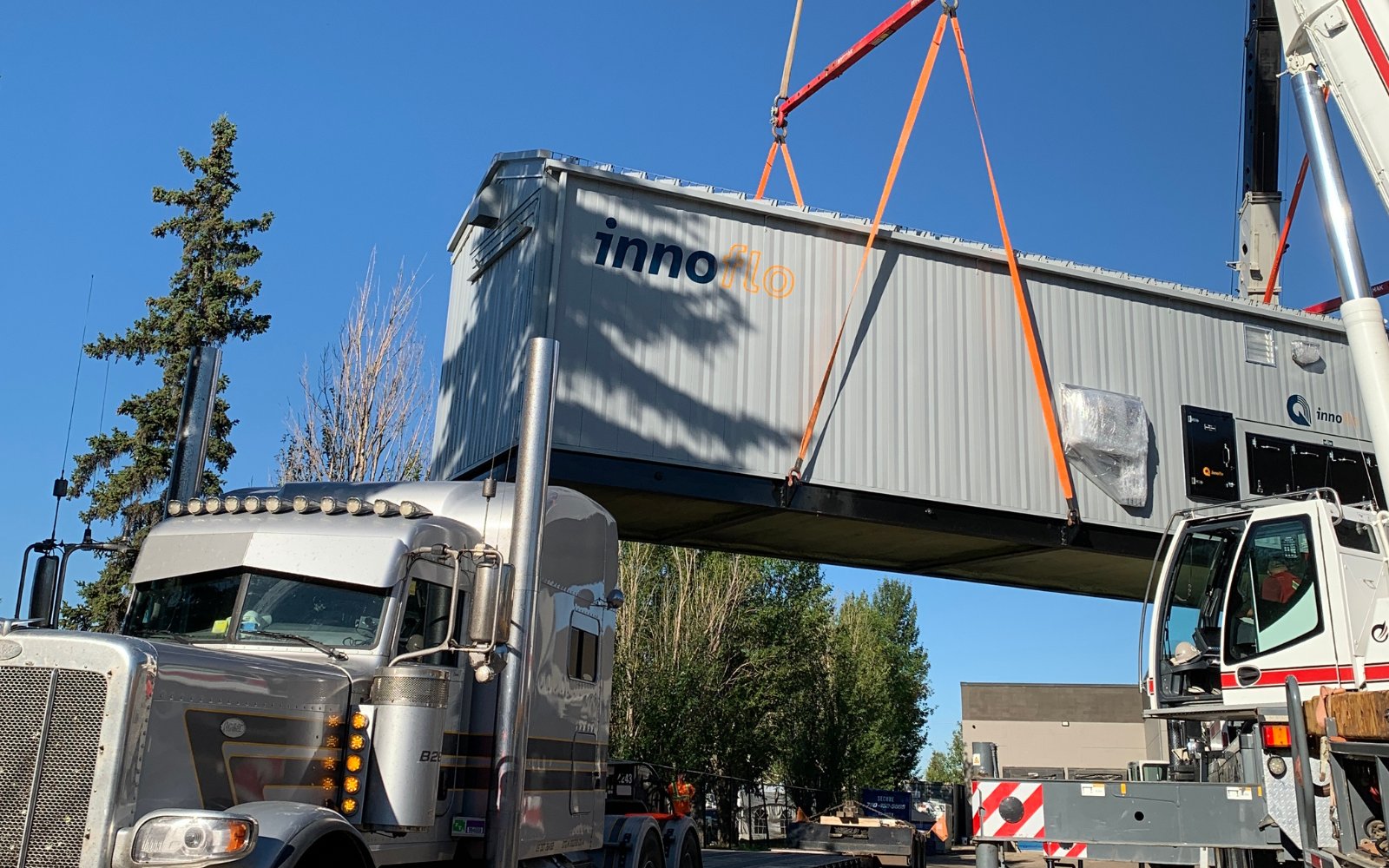 Innoflo iGrid module being relocated